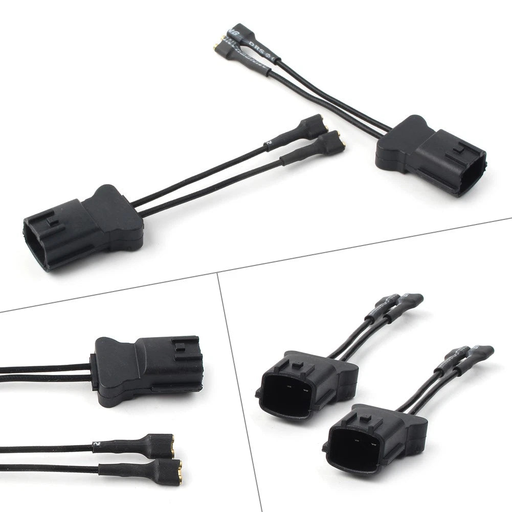 Set of 2 Car Horn Speaker Adapter Wiring Harness Pigtail for Hyundai