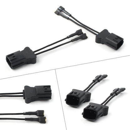 Set of 2 Car Horn Speaker Adapter Wiring Harness Pigtail for Hyundai