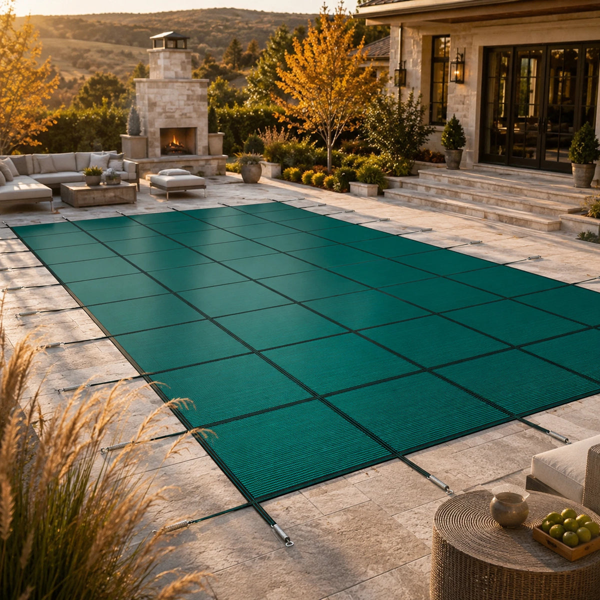 Safety Pool Cover for Above/Inground Pools (16x32, 18x36, 20x40 FT)