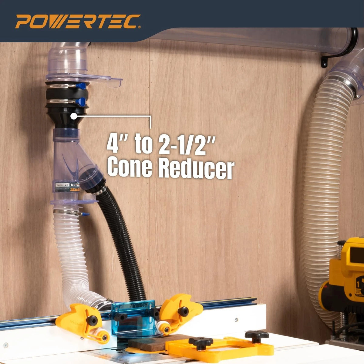 4" to 2-1/2" Cone Reducer for POWERTEC 70136