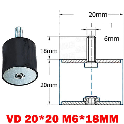Set of 4 M618mm Rubber Mounts Shock Absorber Anti Vibration Isolators