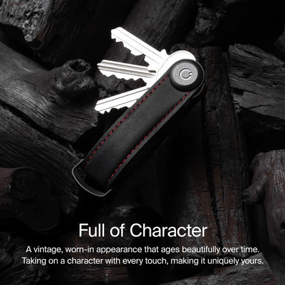 Leather Key Organizer for One Size (Holds Up to 1 Key) - Oak Brown