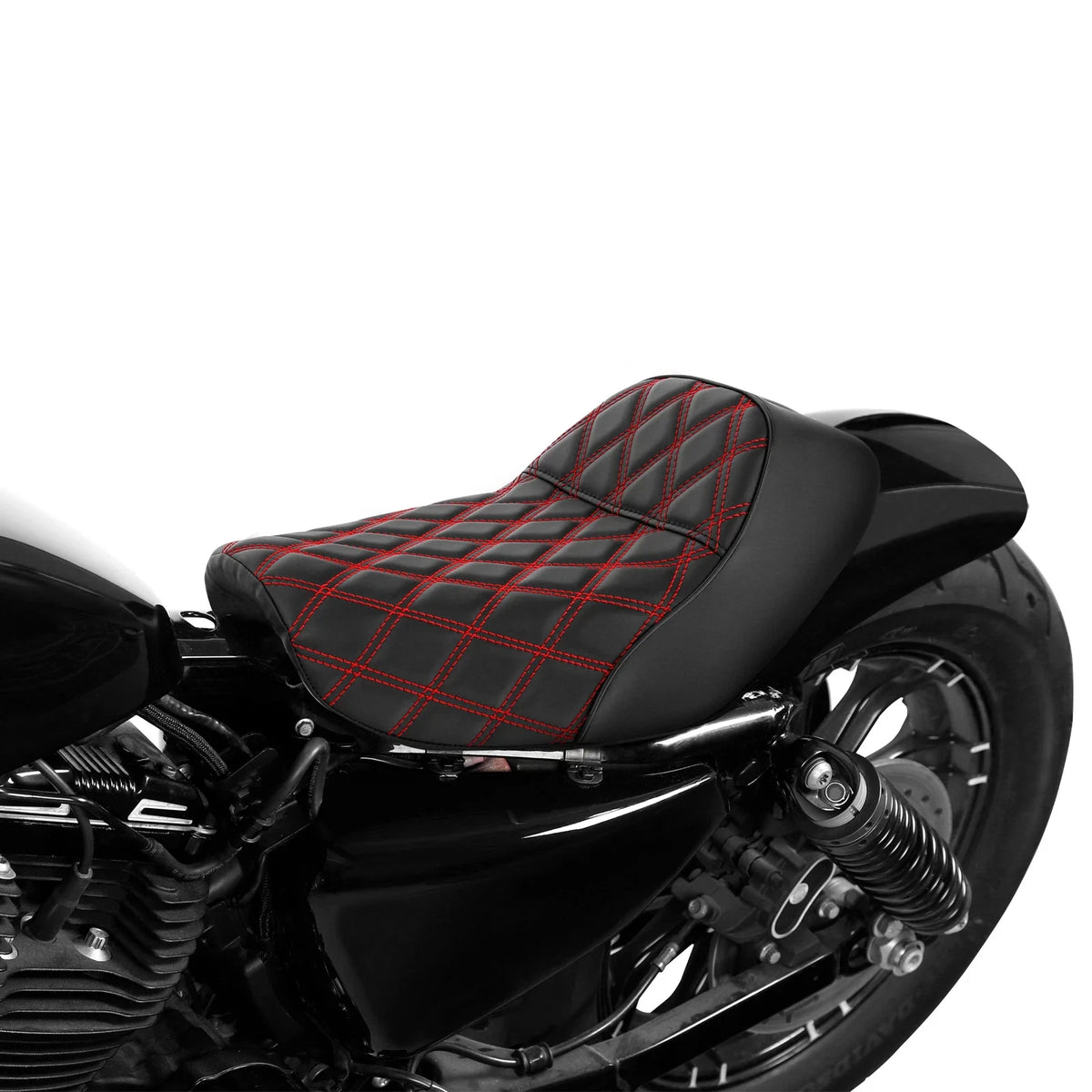 Rider Solo Seat Cushion for Harley Sportster XL883 1200 48 (2010–2022)