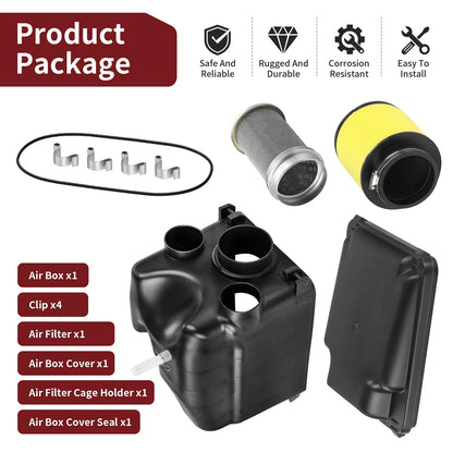 Air Box Case + Cover Clip w/Air Filter Cage Kit for Honda TRX300X (2009–2014)