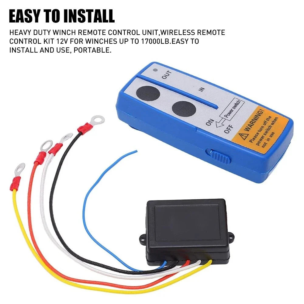 Wireless Recovery Winch Control Remote Kit for Polaris RZR 900 (12V)