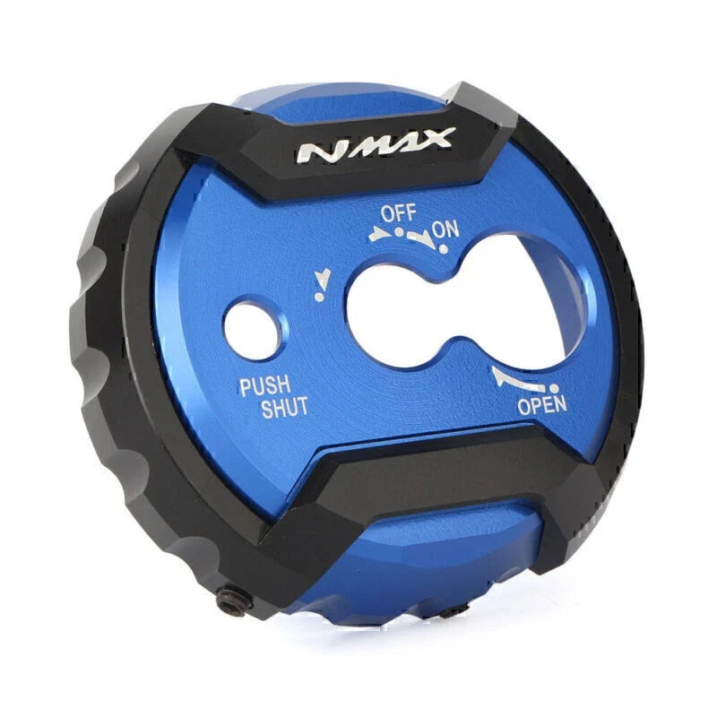 1 Pcs Blue CNC Aluminum Motor Seat Lock Cover Cap for Yamaha NMAX 155 (2015–2016)