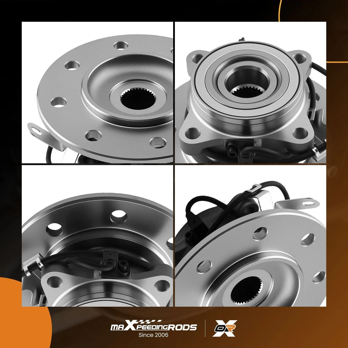 Set of 2 Front Wheel Hub & Bearing for GMC K2500 K3500 (1996–2000) WA515048