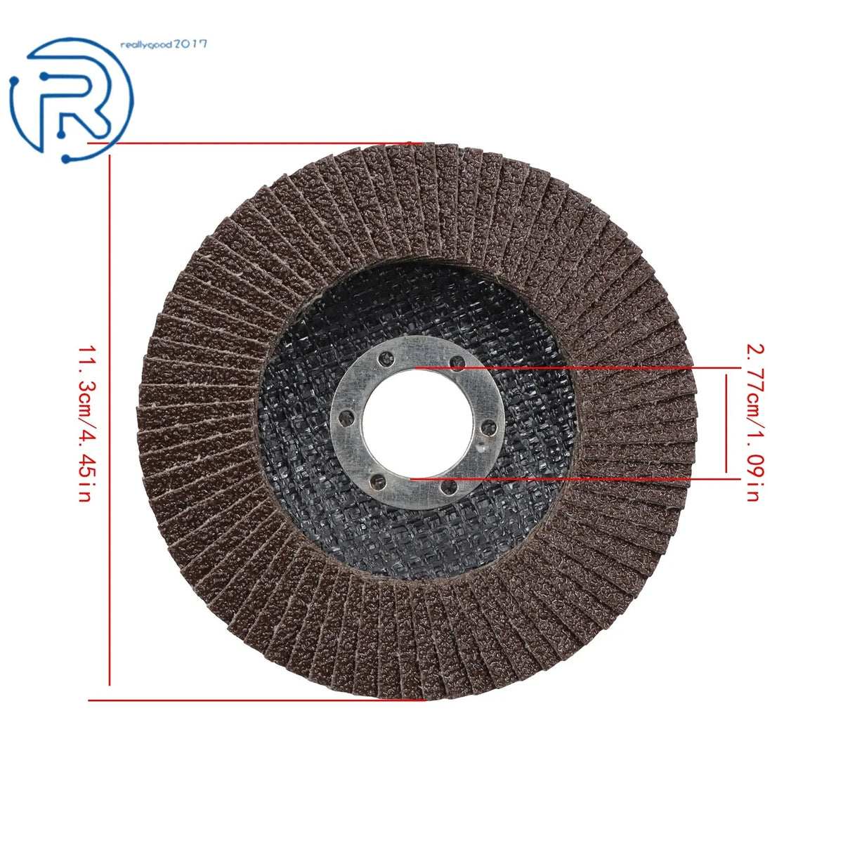 10 Packs Zirconia Flap Discs 4.5"×7/8" 40 Grit Type 27