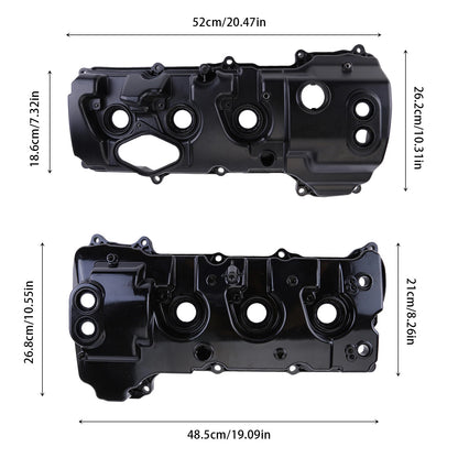 2X Valve Covers Set for Ford F-150 (2013–2016) & Expedition (2015–2017) 3.5L Turbo - 004-356+, 004-357ALU, BL3Z-6582-H, BL3Z6582H