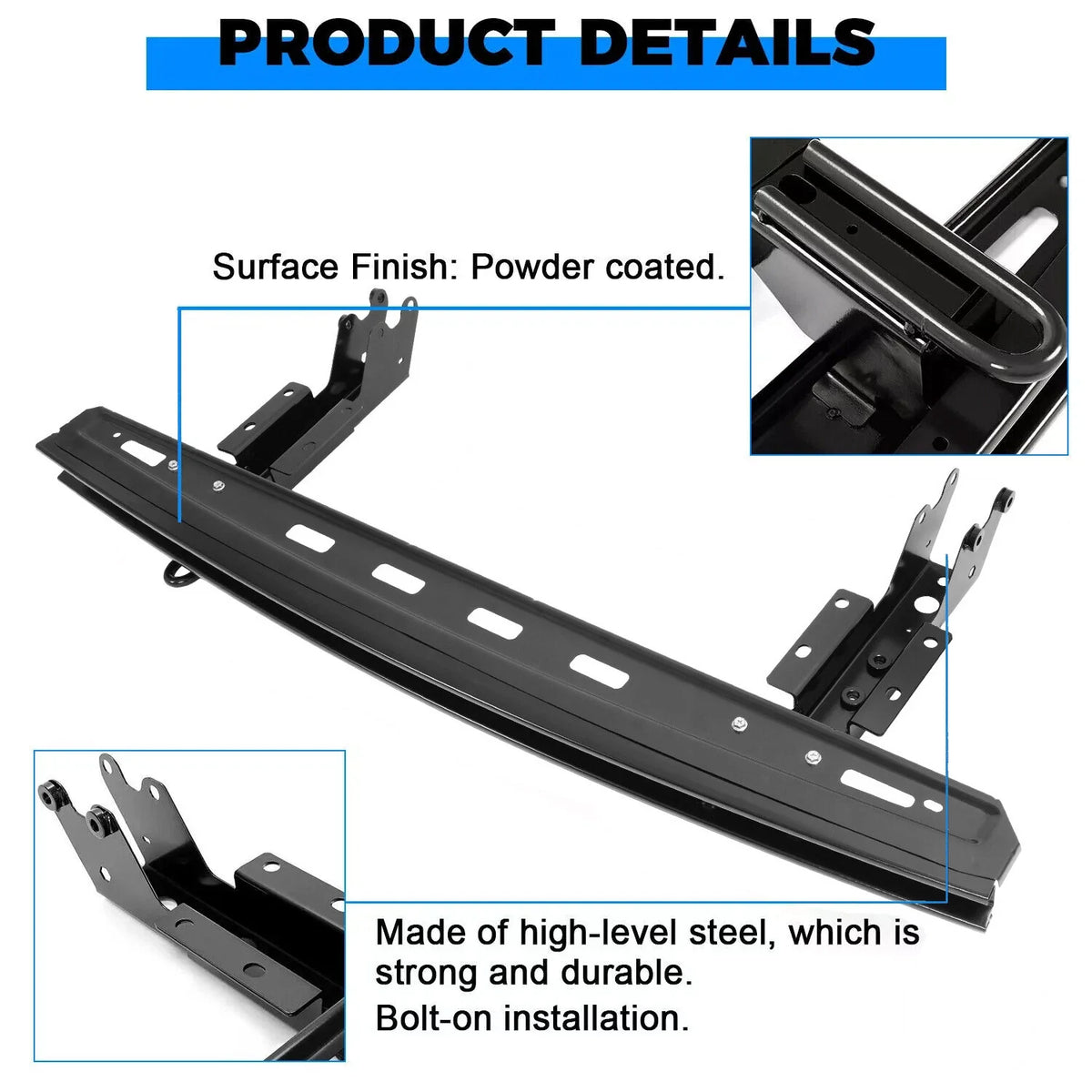 Rear Bumper with Reinforcement Cross Member for Ford Transit (2015–2024)