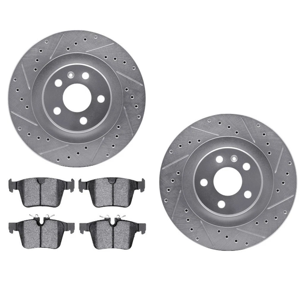 Rotor Set for Volvo V60 (2019) ALX-PAU-DF-7512-27054-CLA7, Drilled & Slotted