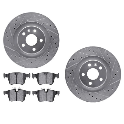 Rotor Set for Volvo V60 (2019) ALX-PAU-DF-7512-27054-CLA7, Drilled & Slotted