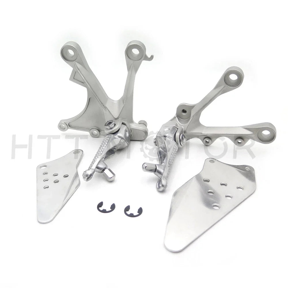 Footrest Assembly w/ Pegs for Kawasaki Ninja ZX6R ZX-6RR (2005–2008)