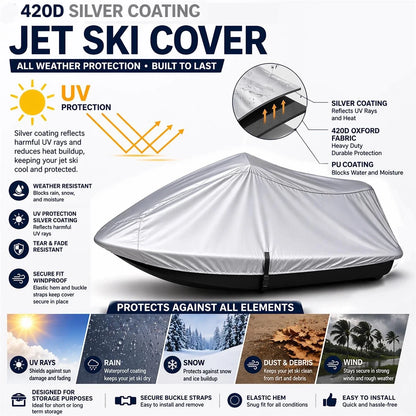 Jet Ski Cover for SeaDoo GTS Touring (1995) 420 Denier Canvas
