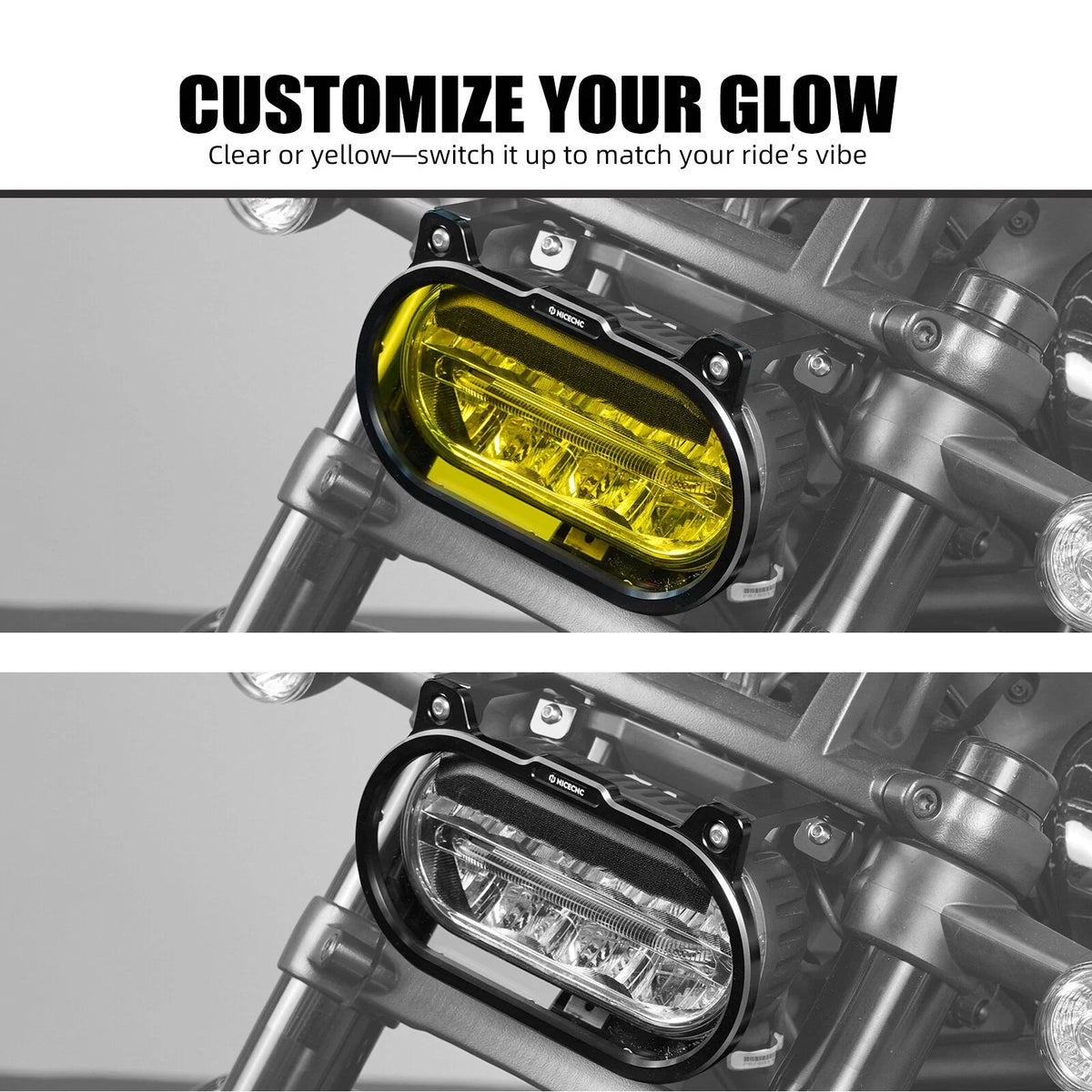 Headlight Protector Guard w/ Lens for Harley Sportster S RH1250S (2021–2024)