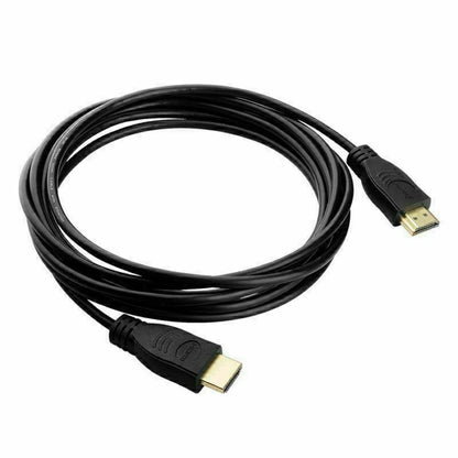 2X Digital High-Speed 1.4 HDMI Cable 10ft 2160p Black for Universal Use