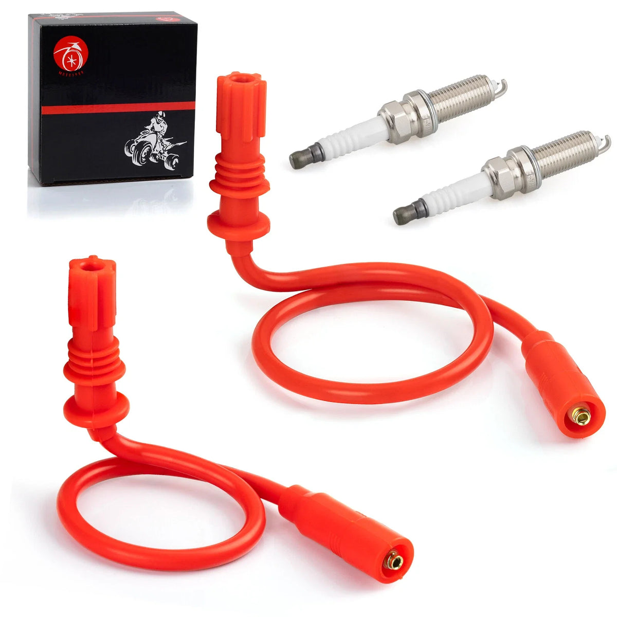 2X Spark Plug Wire & Cap 4014007 4013328 for Polaris Sportsman 850 SP (2019)
