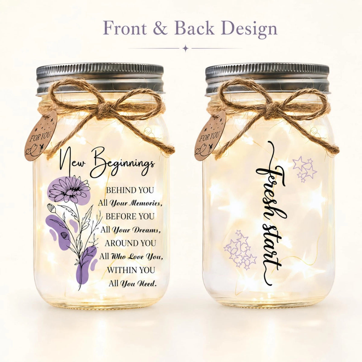 Set of 4 High School Mason Gifts for Women