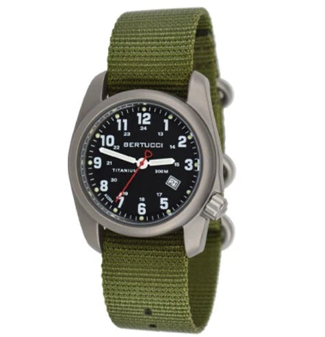 Bertucci A-2T Field Watch for Classic Titanium (Water-Resistant 100m)