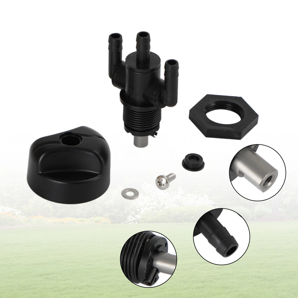Fuel Shutoff Valve Petcock 3-Way for Polaris Xplorer 300 400 (M552-A089)