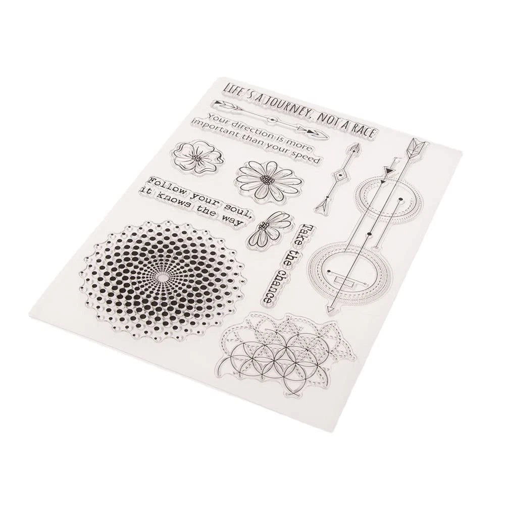 Clear Stamps for Floral Greeting Cards (No Part Numbers)