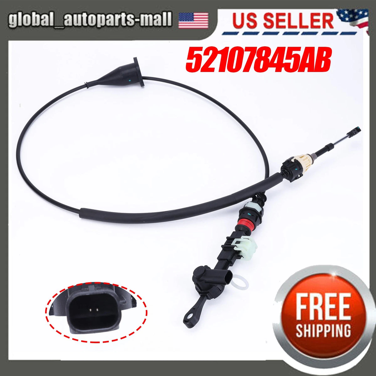 Auto Transmission Gear Shift Control Cable for Durango Dakota (2002–2003) 52110004AJ, 52110004AF, 52110004AG, 52107845AB