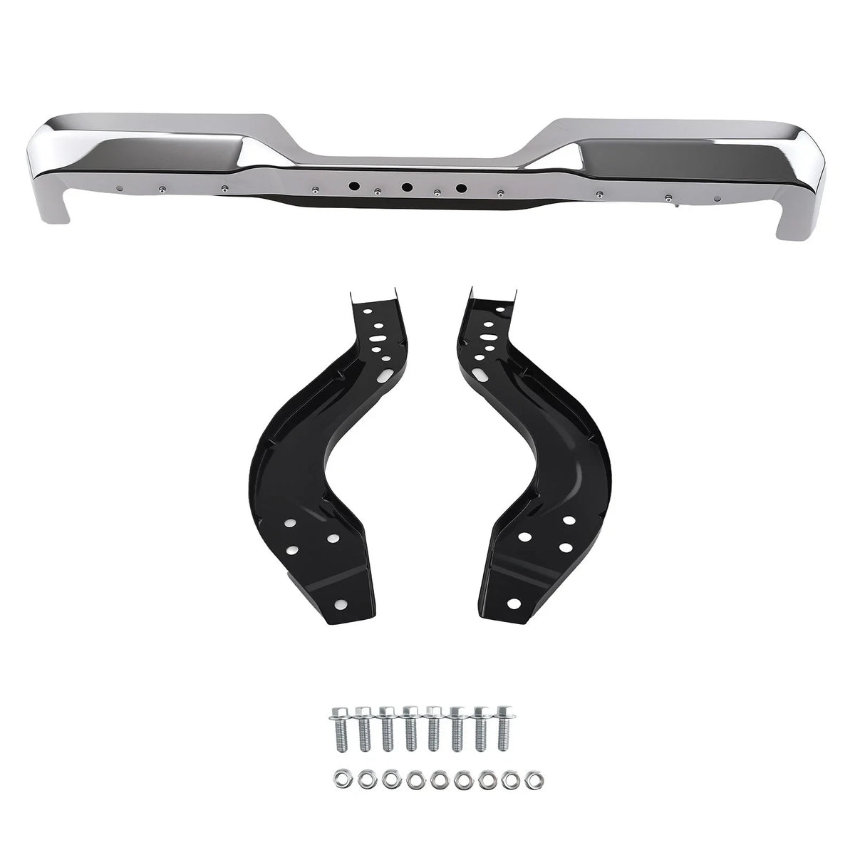 Rear Bumper Assembly for Toyota Pickup (1989–1995) Steel Chrome TO1102221
