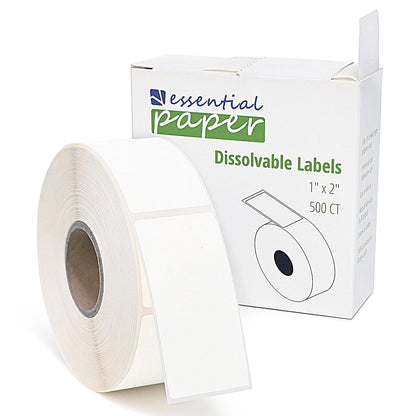 500 Dissolvable Food Labels 1 x 2 Inch Roll