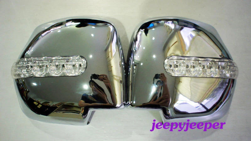 Chrome Manual Mirror Cover LED for Toyota Hiace Commuter (2005-2008)
