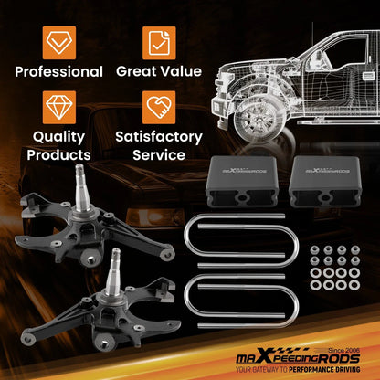 2" Front 3" Rear Lowering Kit for Chevy S10 GMC Sonoma Blazer Jimmy (1982–2004)