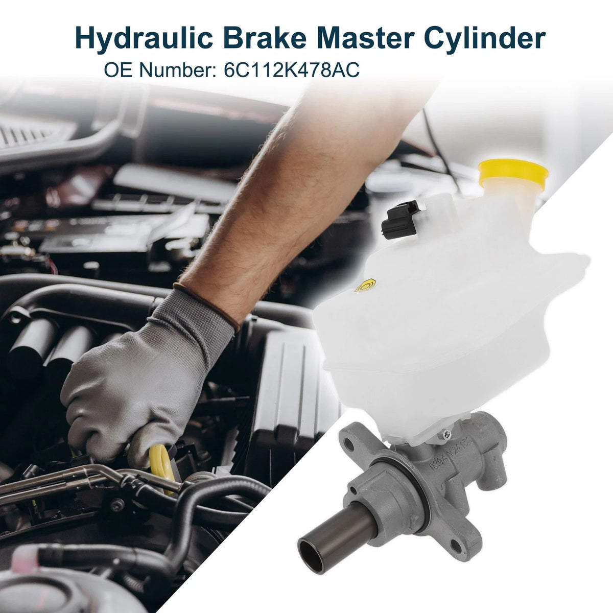 Brake Master Cylinder with Reservoir No.6C112K478AC for Ford Transit (2006–2014)