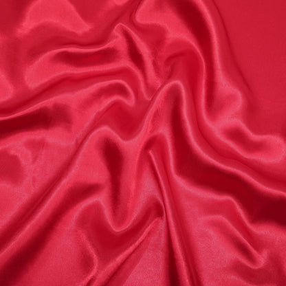 35" Large Square Satin Head Scarf for Hair - Red