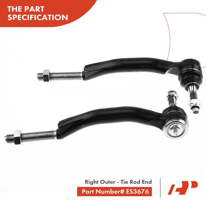 Set of 6 Sway Bar End Links & Tie Rod Ends for Chevy Trailblazer