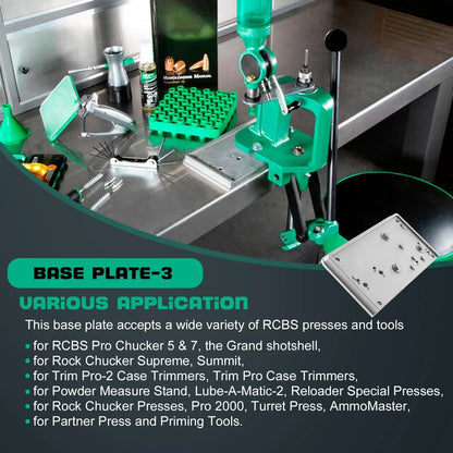 Accessory Base Plate for RCBS Presses & Tools (2010–2023)