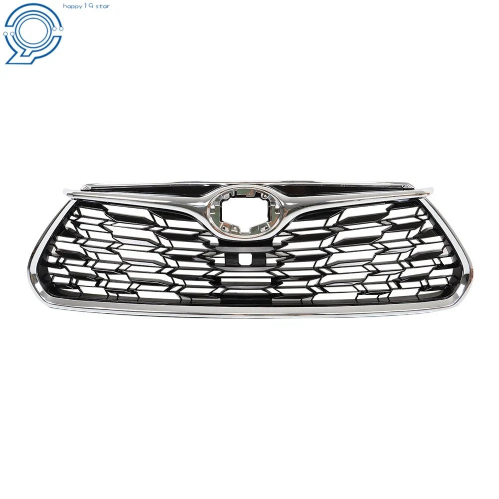 Front Bumper Grille for Toyota Highlander (2020–2022) Chrome Mesh Honeycomb
