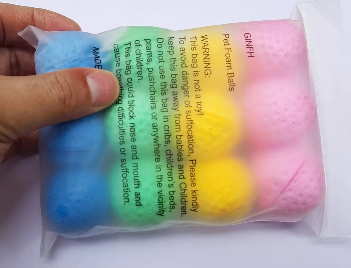 12X Foam Soccer Ball Toy for GINFH (Mixed Colors)