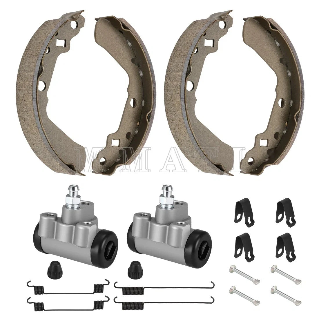 Front Brake Wheel Cylinders & Shoes Kit for Suzuki King Quad 300 (1991–1998)