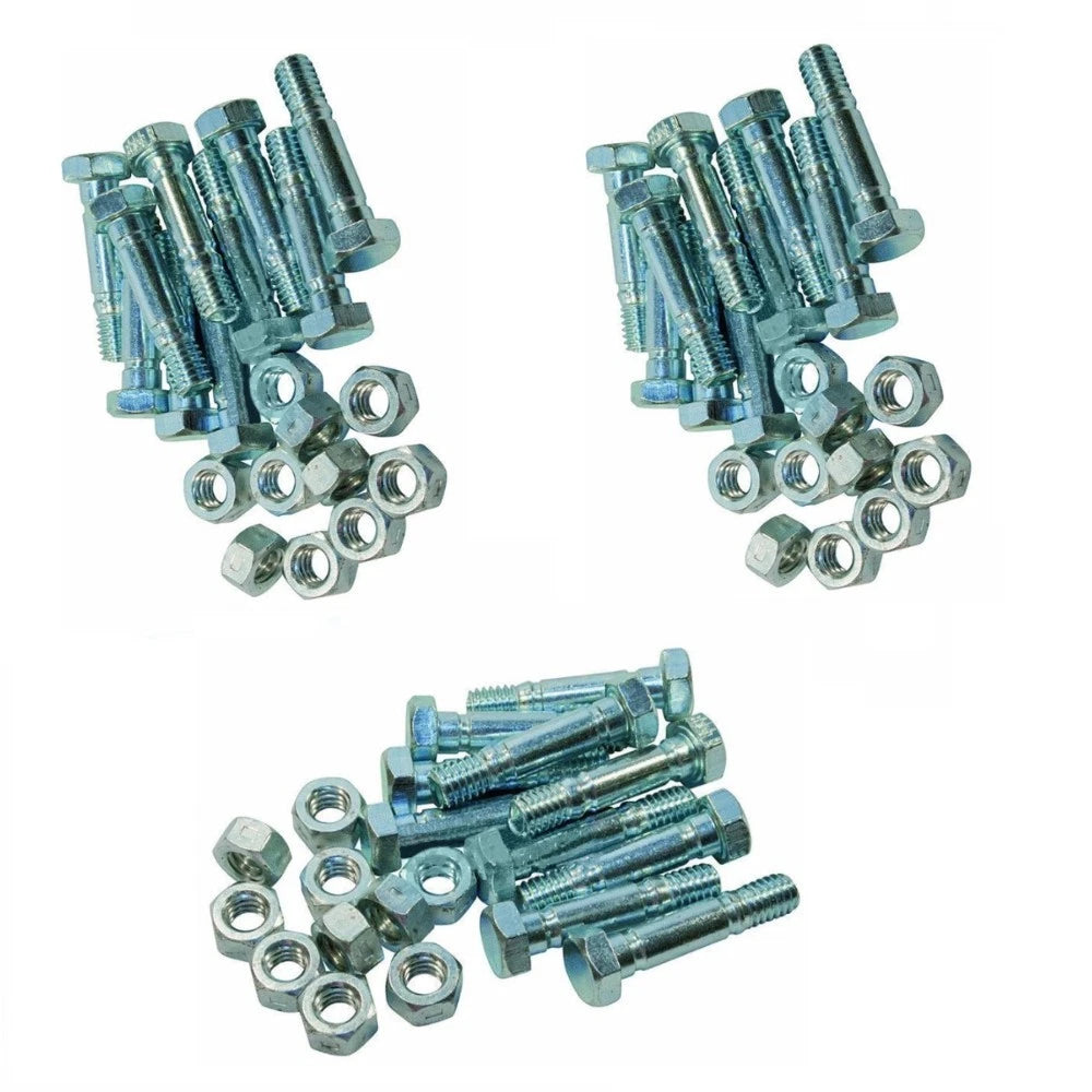 Set of 30 Shear Pins with Nuts for MTD (1-1/2" x 5/16")