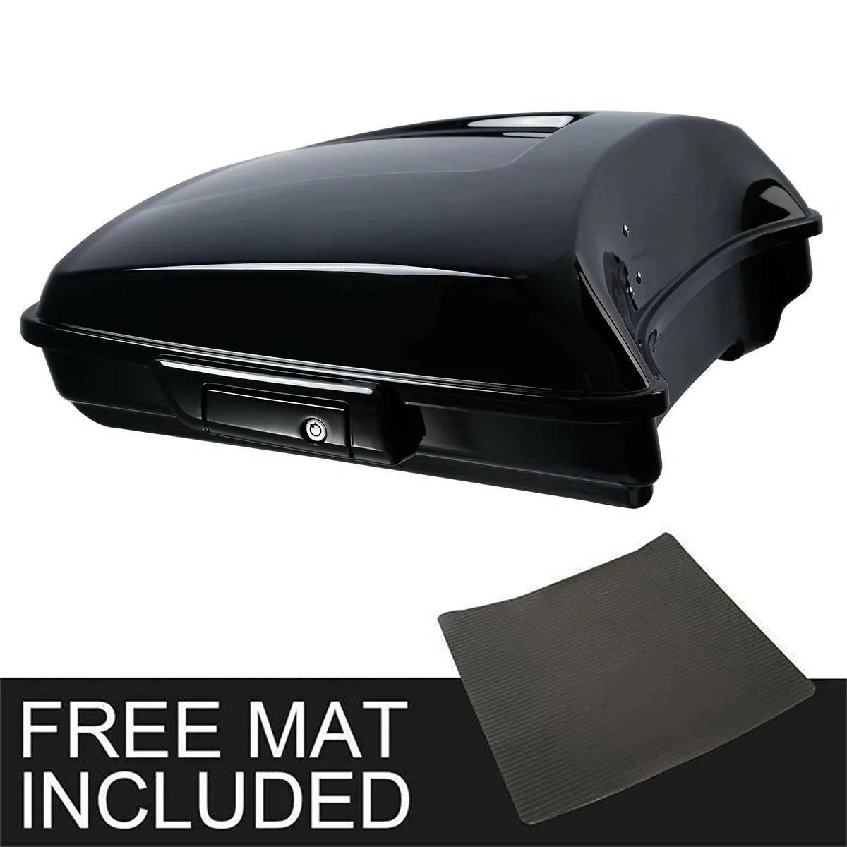 Vivid Black Razor Trunk for Harley Touring Electra Street Road Glide (2014–2026)