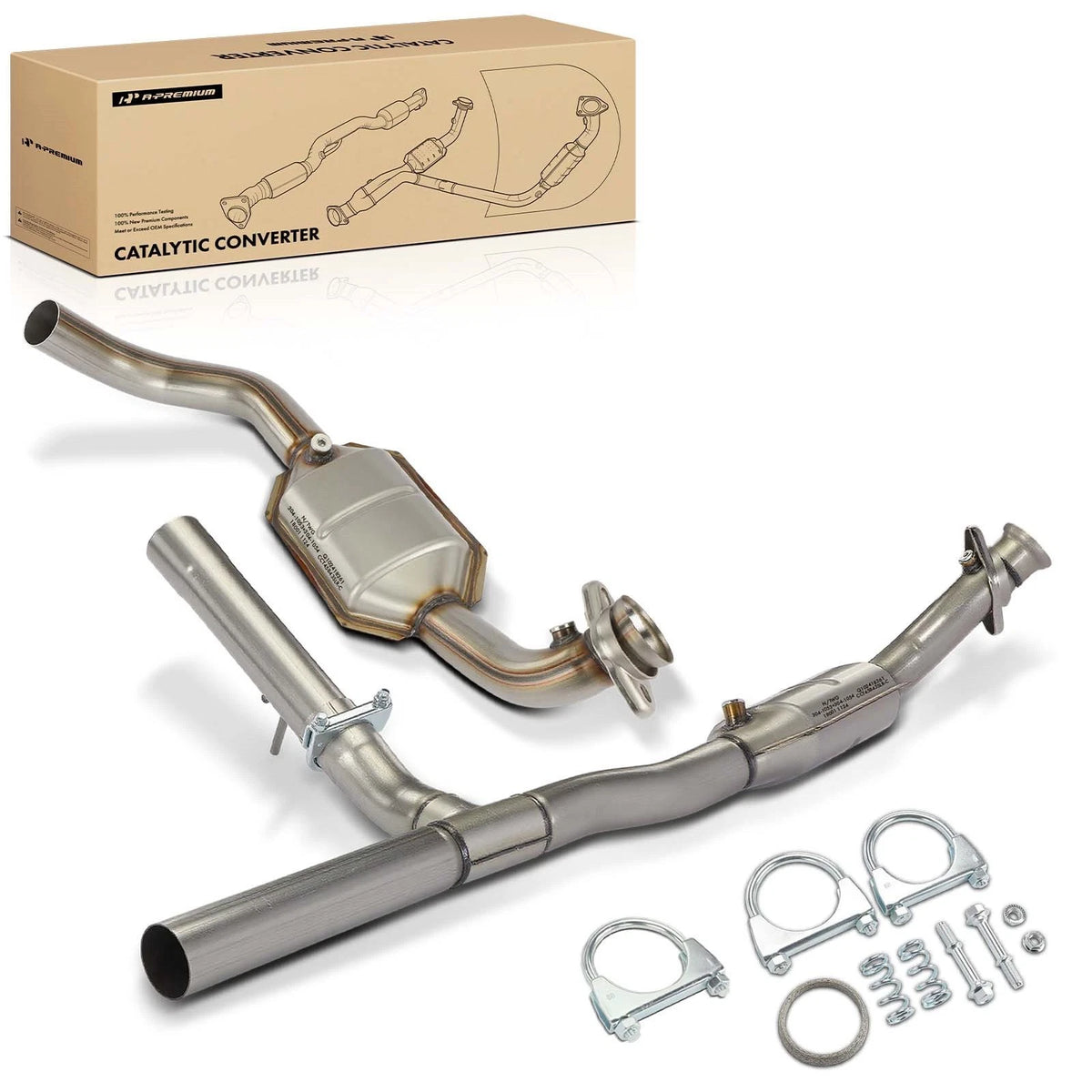 Catalytic Converter for Ford F-150, Lincoln Mark LT (2004–2008) - 645461, 645843, 53651, 50543