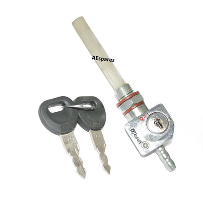 Fuel Tank Locking Tap Valve with 2 Keys for Jawa Bike