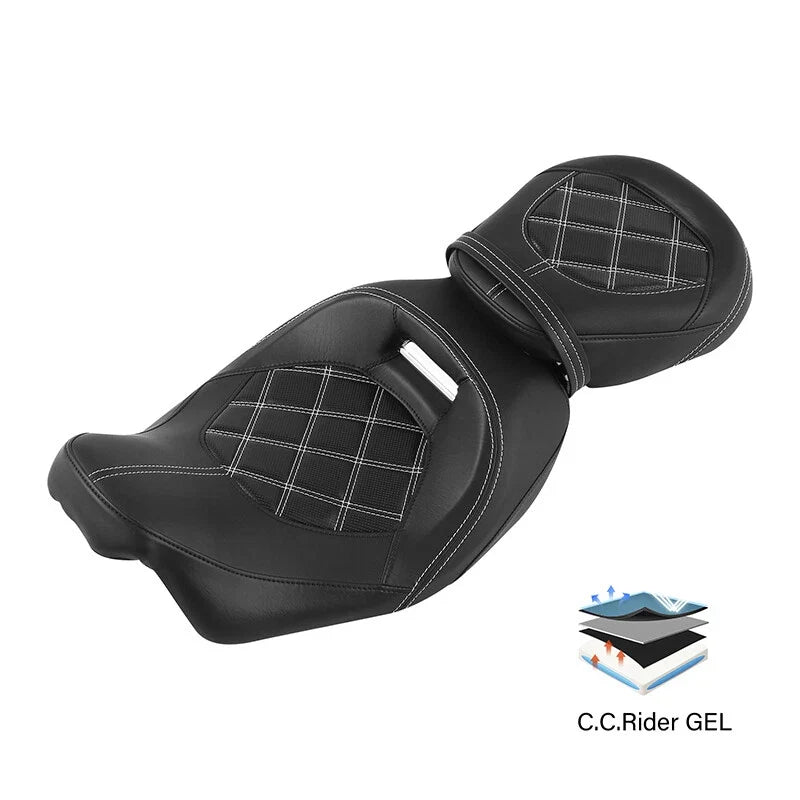 Gel Seat for Harley Touring Electra Road Glide King (2009–2023)