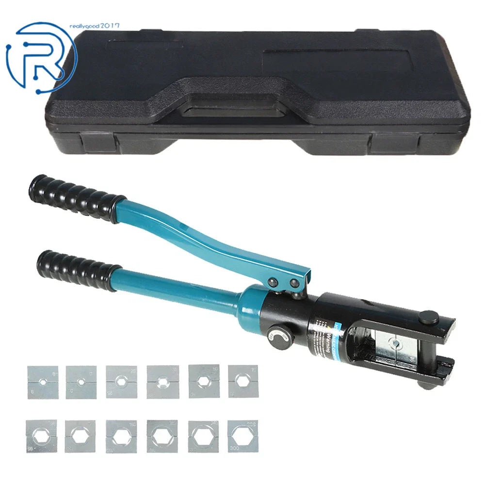 Hydraulic Wire Terminal Crimper for Battery Cable Lug (16 Mt 13Dies)