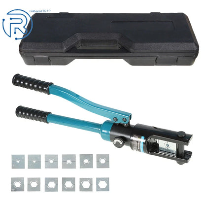 Hydraulic Wire Terminal Crimper for Battery Cable Lug (16 Mt 13Dies)