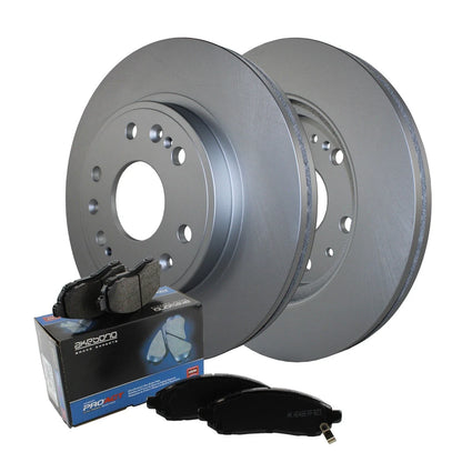 Front Brake Kit Set of 4 330mm Rotors Akebono Pads for Cadillac Chevy GMC