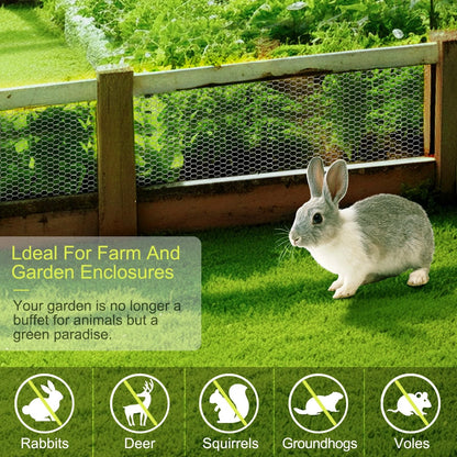 24 Inch Chicken Wire Fencing for Various Applications (24 x 720 Inches)