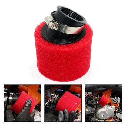 Red Bent Angled Air Filter for 125cc Quad Dirt Bike ATV Buggy