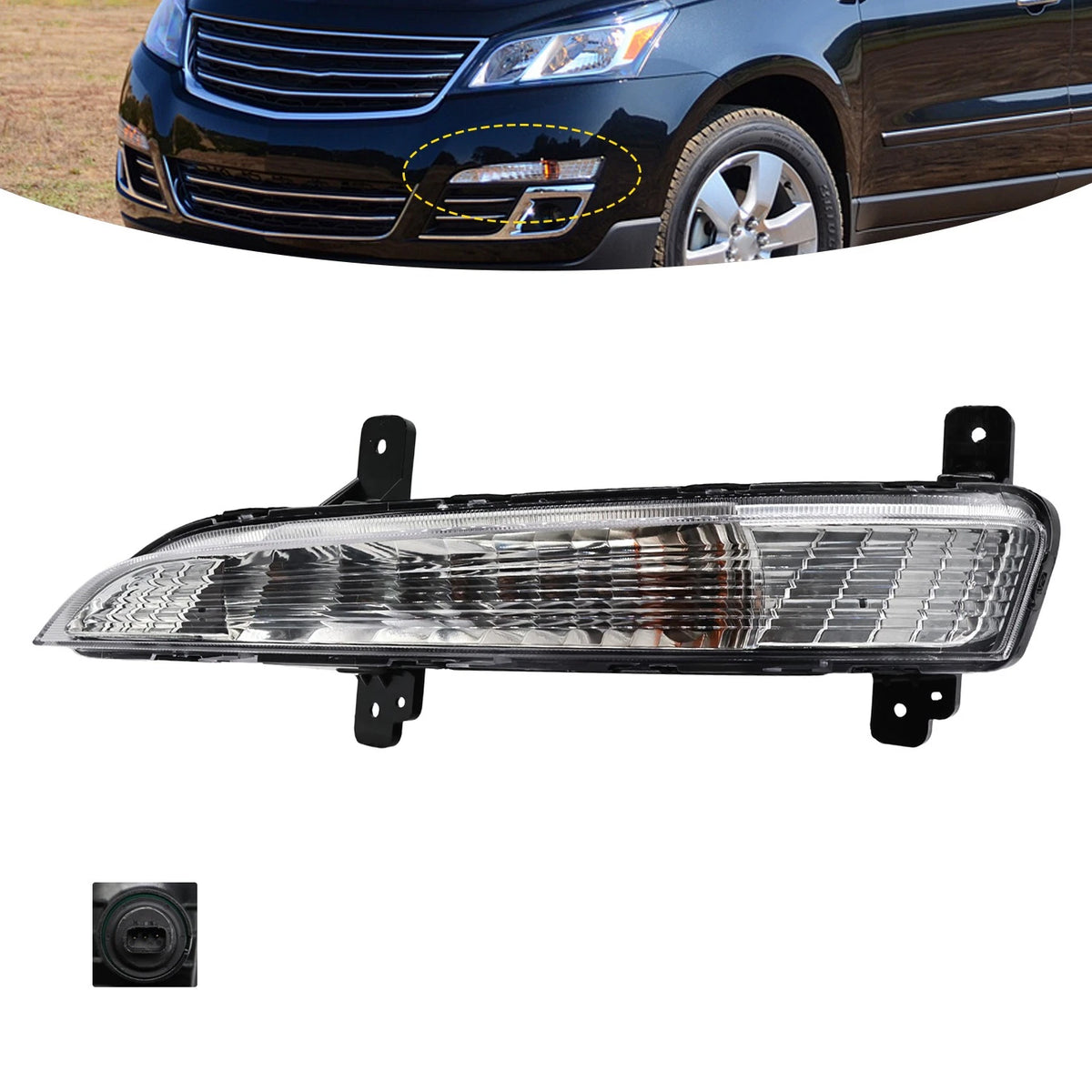 Front Turn Signal Light for Chevy Traverse (2013–2017) - Left 23305608, GM2530135