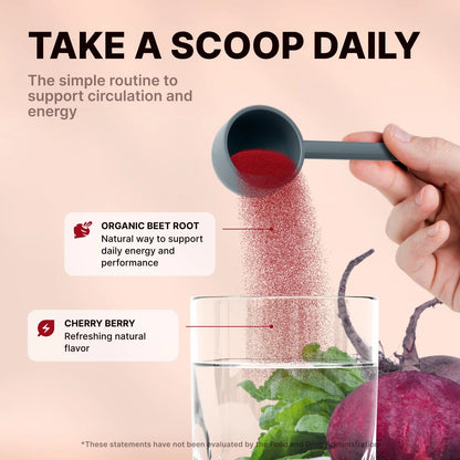 Organic Beet Root Powder for Nitric Oxide Boost (No Part Numbers)