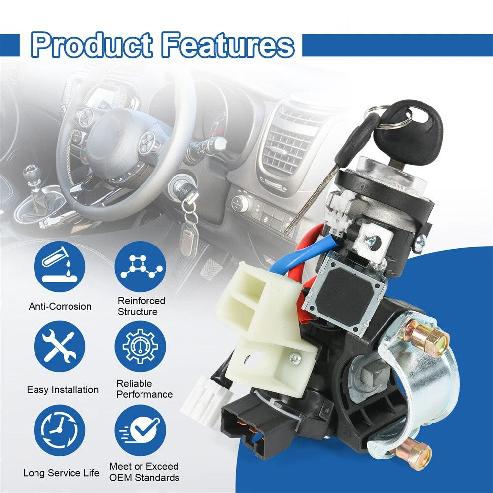 Ignition Lock Switch Assembly for Optima (2011–2015) w/Door Lock Cylinder & Keys